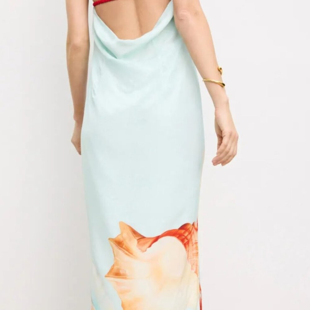 MUMA WORLD Murex Mist Vega Silk Dress Size Large - Picture 3 of 10